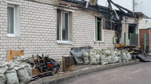 Professional Fire Damage Removal technician working in Sun City, AZ